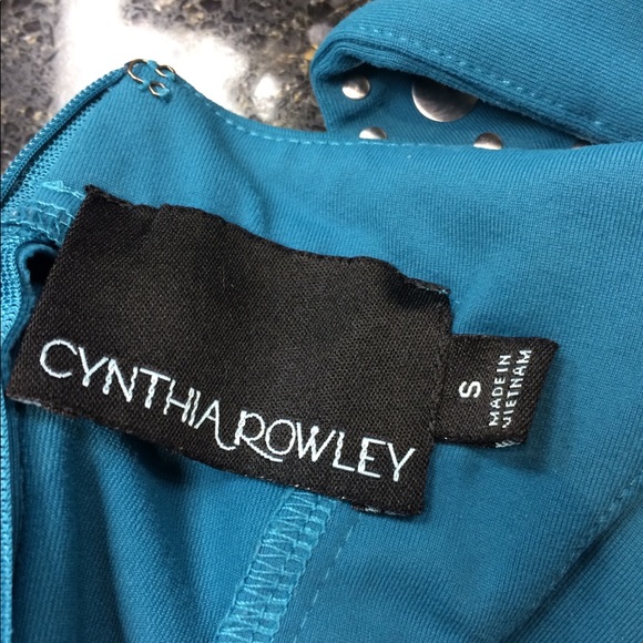Cynthia Rowley Teal Dress with Pockets LAST CHANCE - Picture 5 of 5